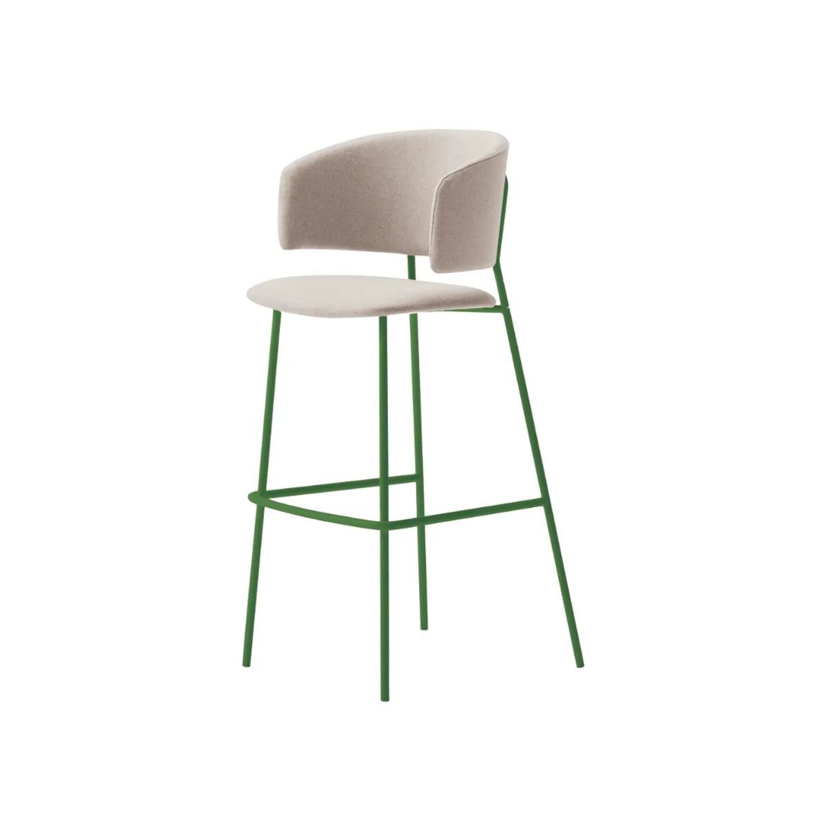 Minty curved bar stool 1
